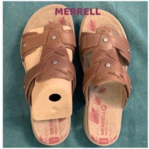 NWT Merrell Brown Adhera Slide sandal